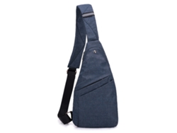 Bolso de pecho Bolso de pecho ajustado antirrobo para hombre Mochila de un solo hombro Mochila de viaje al aire libre impermeable de gran capacidad (azul)