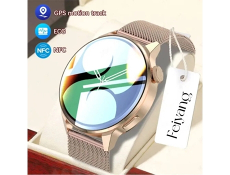 Relojes inteligentes para mujer y hombre, reloj inteligente con llamada Bluetooth, deporte, GPS, movimiento, seguimiento, frecuencia, ECG, NFC, rel...