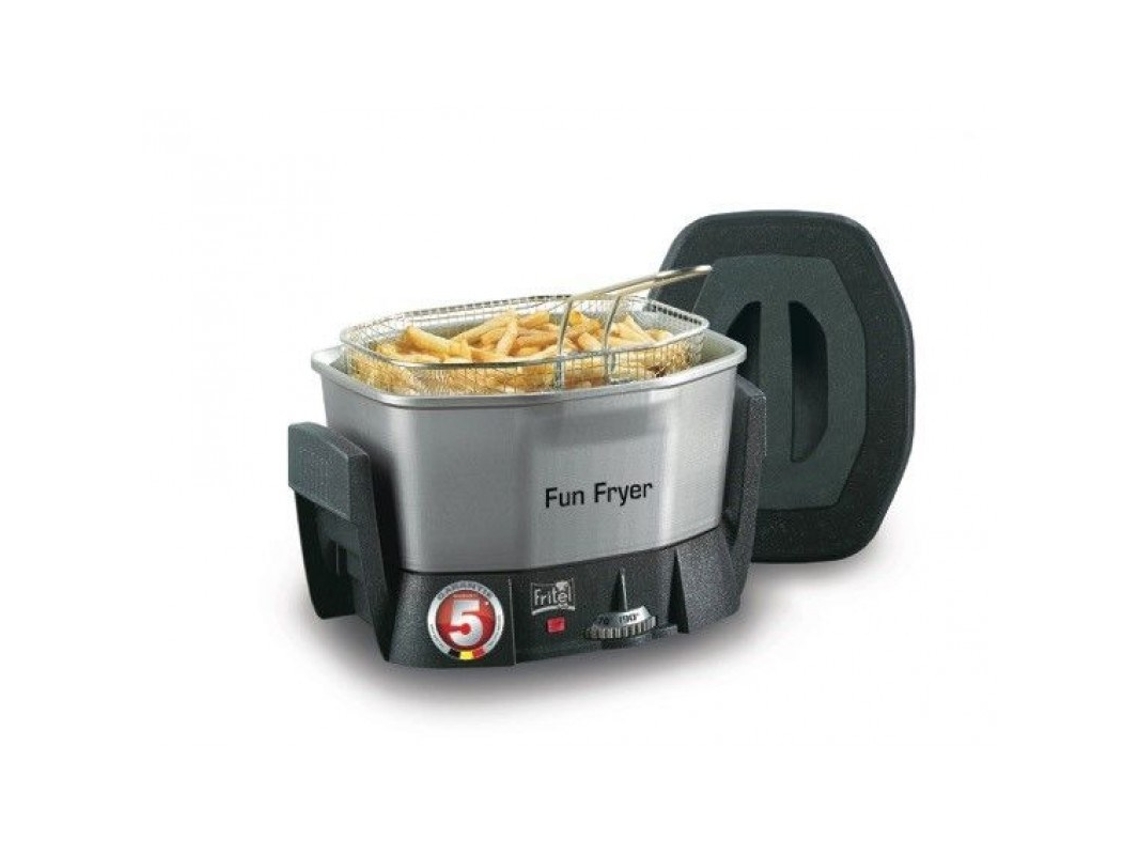 Freidora independiente Fritel Ff 1200 Single de 1,5 L y 1400 W, color antracita, metalizada
