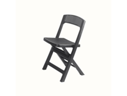 Silla plegable IPAE PROGARDEN, antracita (44x48x76 cm)