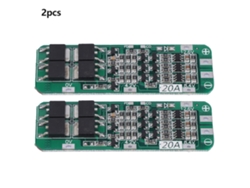 2 Piezas Placa De Protección Batería Lipo Li-ion 18650 20a 3s 11.1v 12v 12.6v Bms Pcb