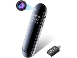 Mini cámara espía 1080P HD con gran angular de 160° para coche y hogar, 128 GB, negra, Bestvite