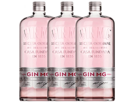 Gin MG Mg Rosa (0.7 L - 3 unidades)