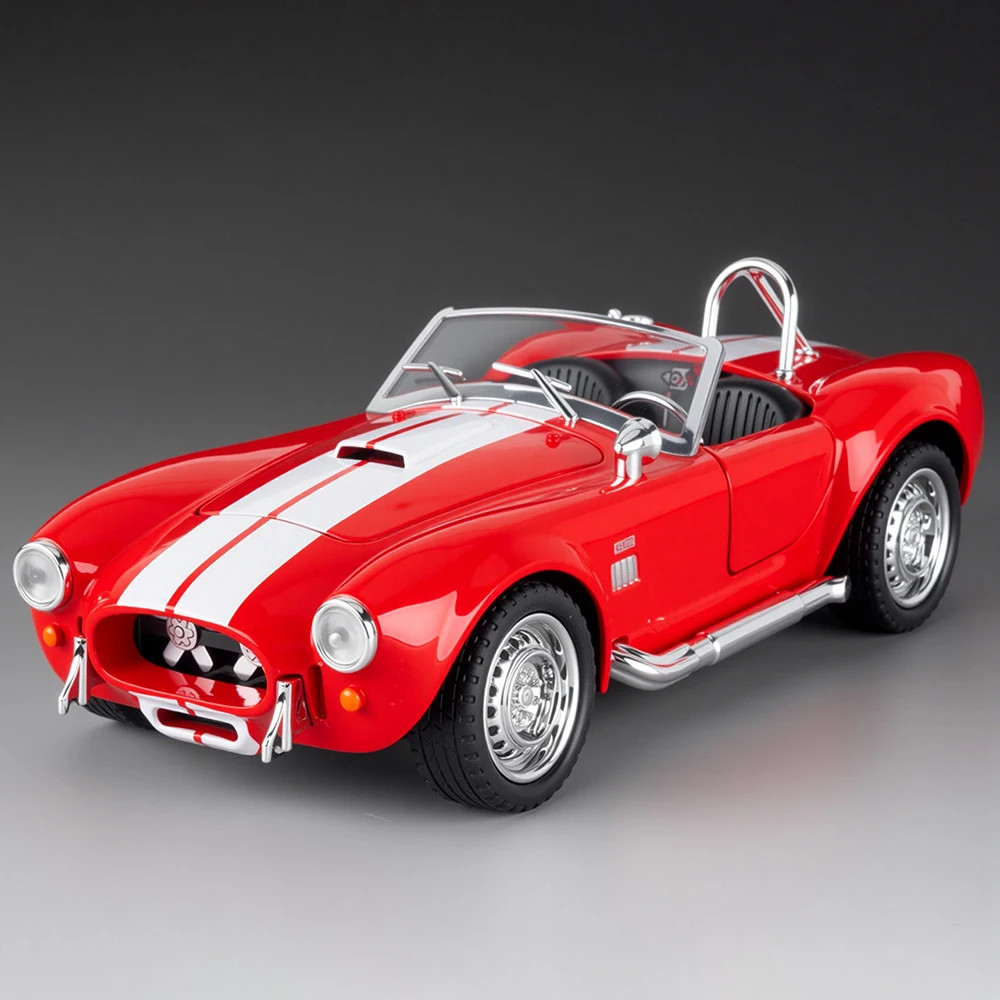 (rojo) Coche De Juguete A Escala 1:24 De Aleación, Fabricado En Fundición A Presión Con Efectos De Sonido Y Luz.
