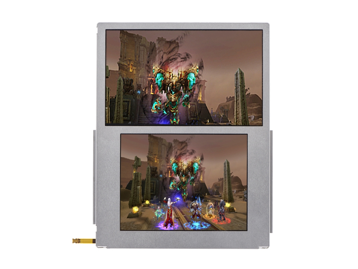 Reemplazo de pantalla LCD superior e inferior para reparación de Nintendo 2DS