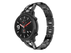 Correa Pulsera Acero Luxury para Haylou Rs4 Negro