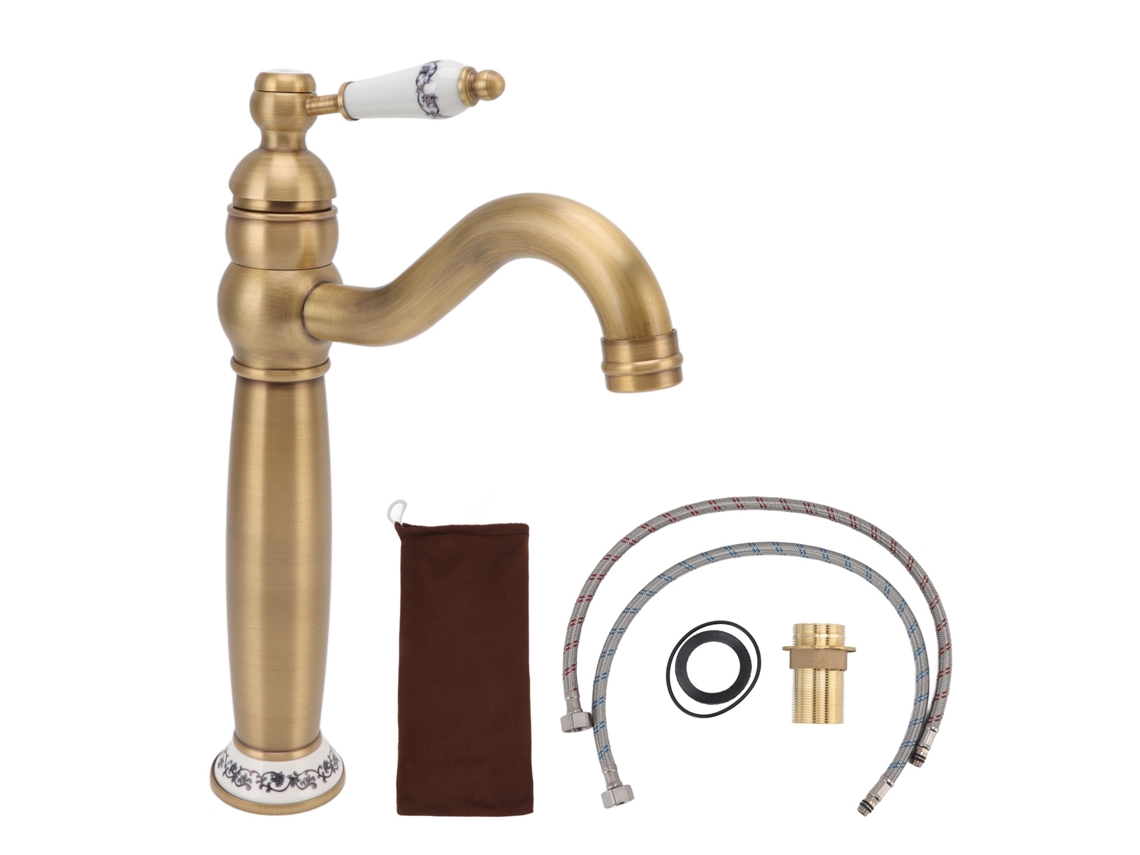 Grifo de baño mezclador de agua fría y caliente de estilo europeo