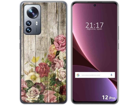 Carcasa para Xiaomi 12 Pro 5G TUMUNDOSMARTPHONE Dibujos Madera 08 Multicolor