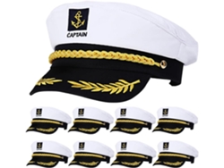 Sombreros Decorativos De Capitán De Barco, 20 Unidades, De Algodón Y Plástico, Para Cosplay.