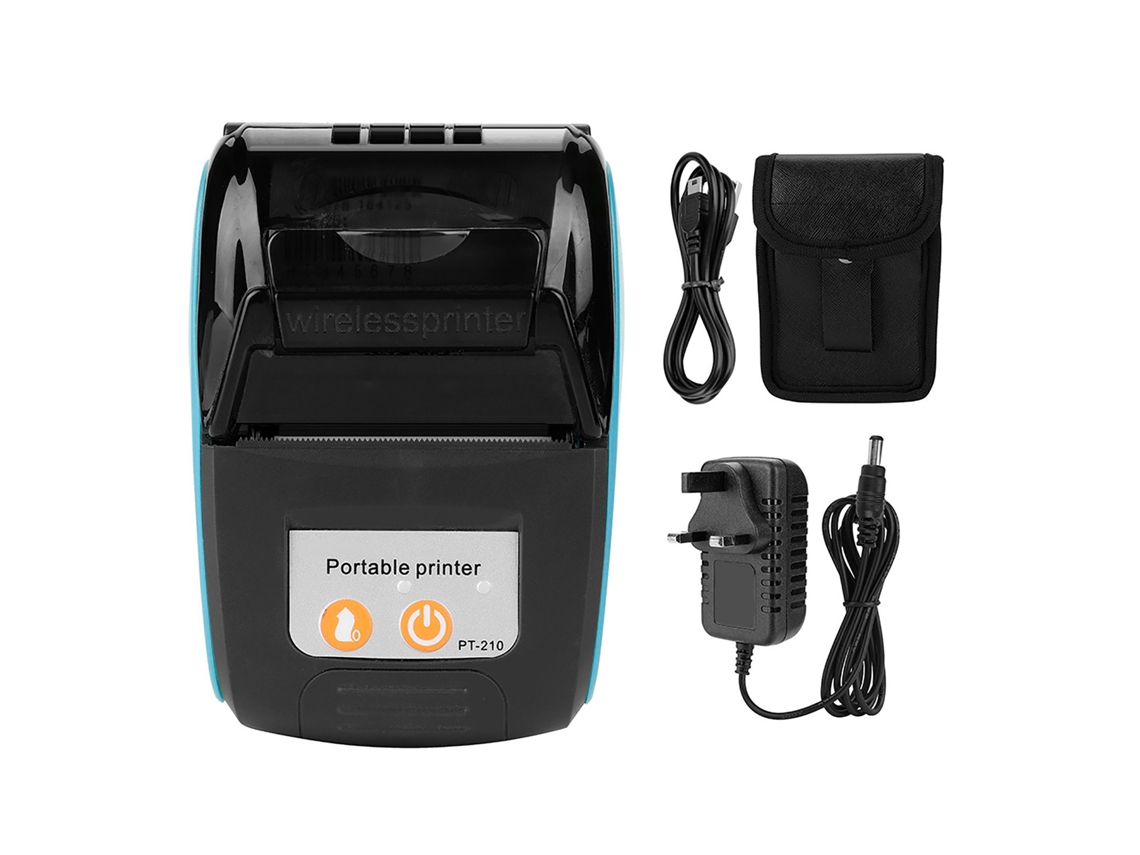 Impresora Térmica Portátil Inalámbrica De Tickets Bluetooth 58mm 110-240v Azul Bs