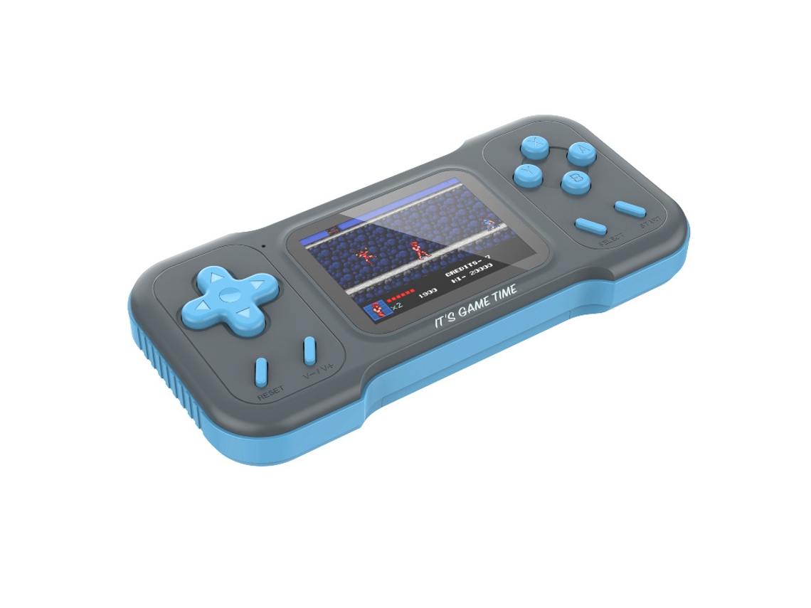 Consola portátil A15 para niños, miniconsola para 2 jugadores, 500 juegos retro, TV, batería recargable, Sfushos A15 (gris)