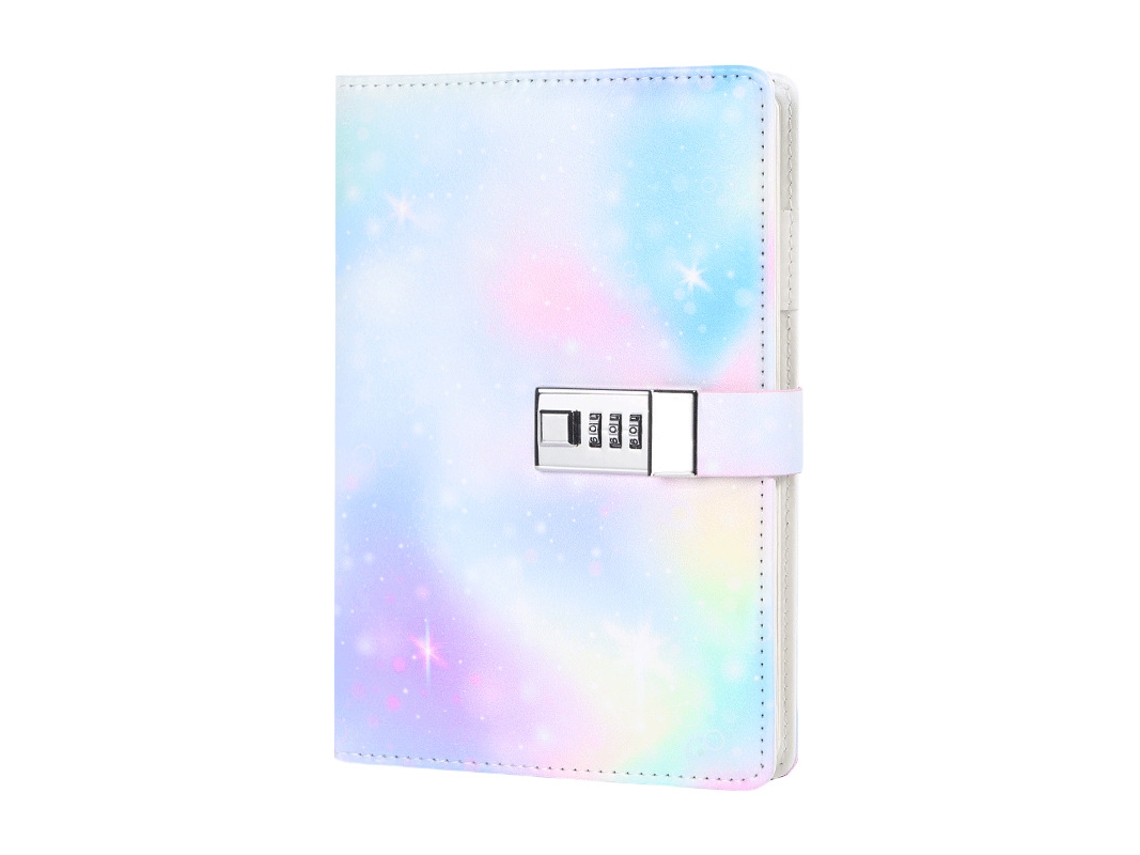 Cuaderno diario Eifson A5 Starry Sky de piel sintética con contraseña