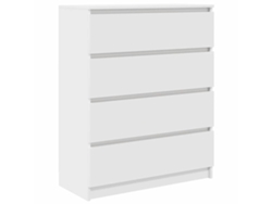 Maison Exclusive - Aparador Madera De Ingeniería Blanco 80x35x99 Cm