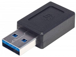 Cable de Datos MANHATTAN (USB A - USB-C - Negro)