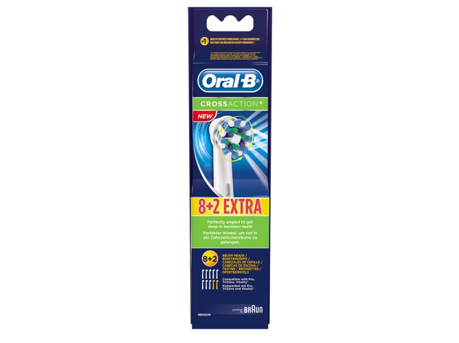 Recambio ORAL B CrossAction EB 50 8+2 cabezales de cepillo