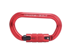 2026-mosquetón De Seguridad En Forma O Xinda De Aleación De Aluminio Resistente Para Escalada Rojo