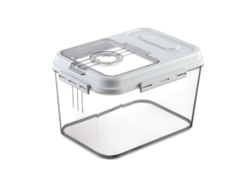 Cubo de arroz de plástico sellado de 7500 g con tapa magnética