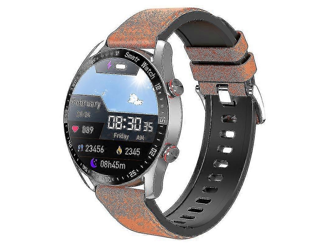 Reloj inteligente deportivo impermeable para hombre con Bluetooth, llamadas, reproductor de música, correa de acero inoxidable, Ly Ebike (2023)