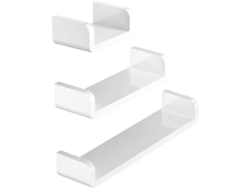 Estante de baño con ventosa (juego de 3)