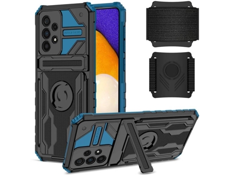 Funda Samsung Galaxy A33 5G HFS-HOUSE con Correa Ajustable (Azul)