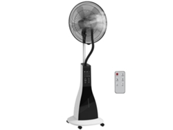Ventilador Independiente Con Humidificador, Silencioso, Portátil, Mando A Distancia, Blanco/negro