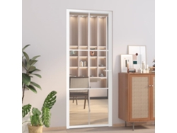 Puerta interior de 83 x 201,5 cm, ESG, de cristal y aluminio blanco, WSD239412, Lovely Home