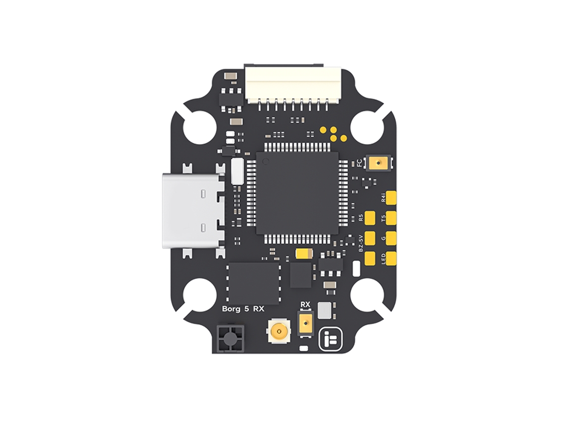 Controlador de vuelo IFlight Borg 5S 2020 5V 12V BEC con 60A 60RS ESC 4/8S Stack, receptor ELRS de 2,4 GHz integrado para dron de carreras FPV