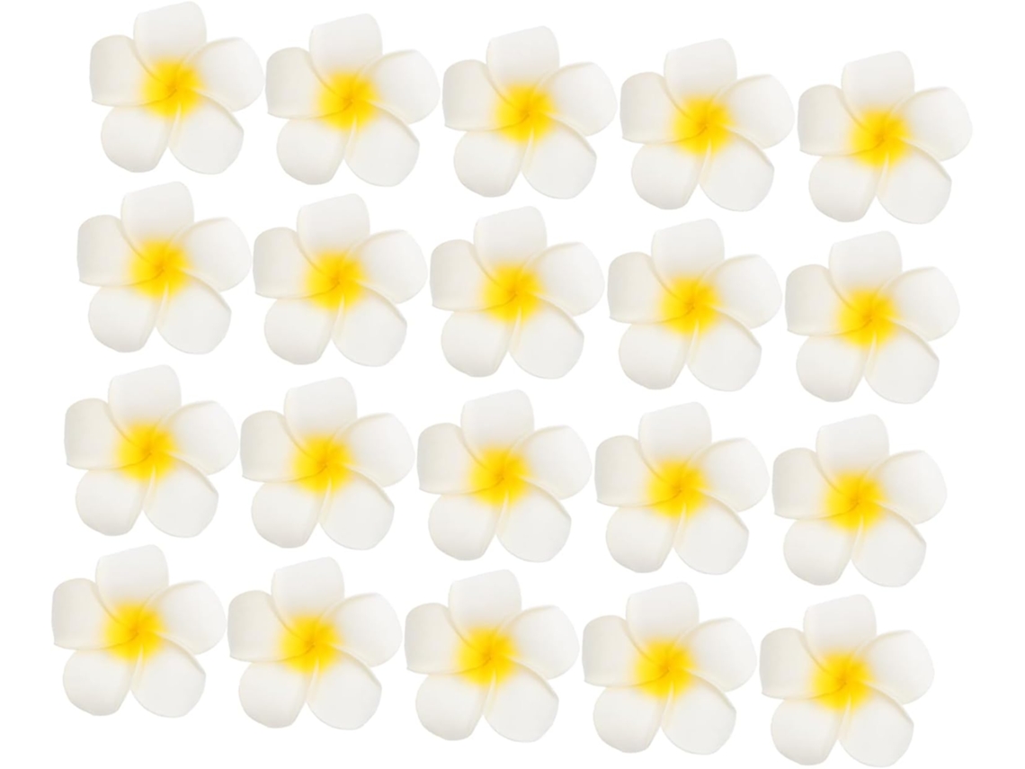 20pièces Lot Pinces À Cheveux Plumeria Eva Artificielles Accesorios Fleurs Tropicales Para Femme...
