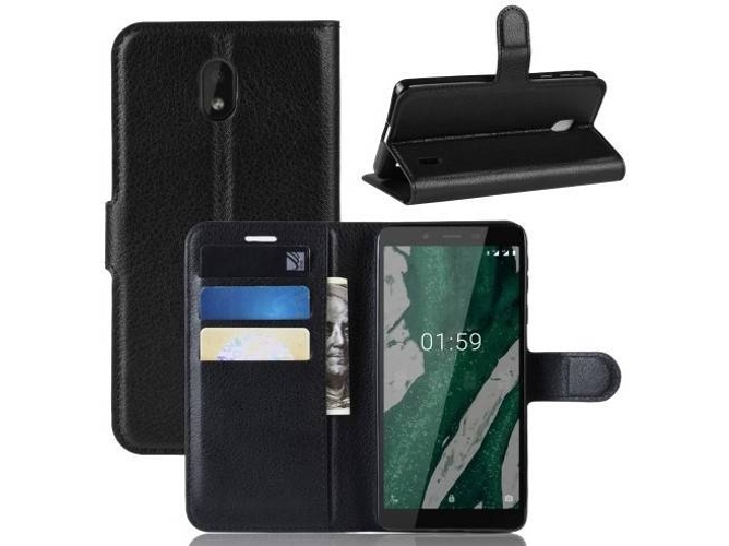 Funda Nokia 1 Plus Flip Negro