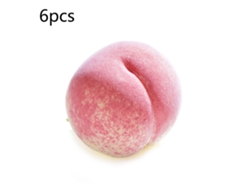 6 Piezas De Modelo De Fruta Artificial De Espuma Con Forma De Melocotón, Mini Accesorio Fotográfico De Alta Simulación Para Niños.