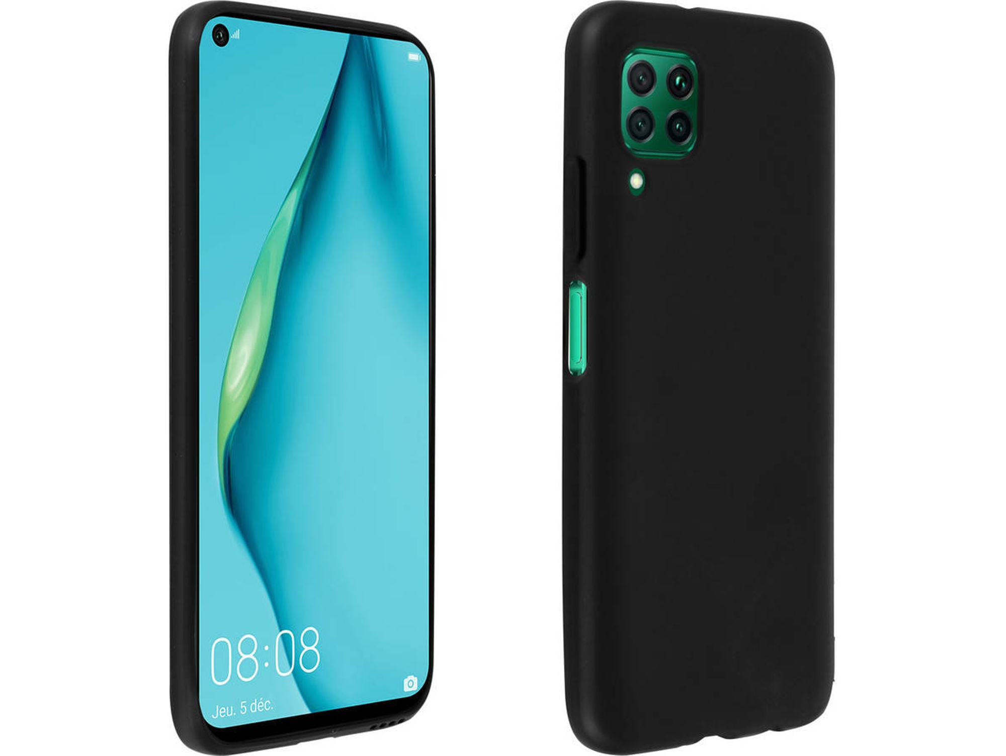 Carcasa Huawei P40 Lite AVIZAR Silicona Negro