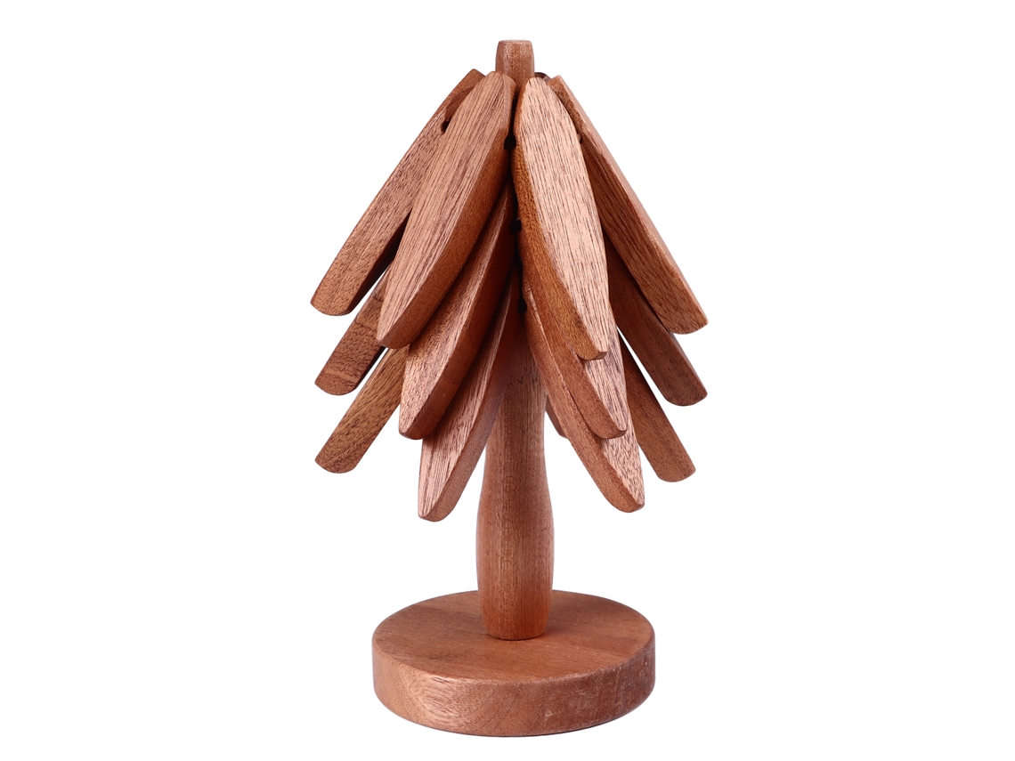 Juego de costillas de madera con forma de árbol | Sin marca