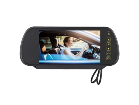 Tela de monitor de carro LCD digital de 7 polegadas para câmera de backup de estacionamento com suporte