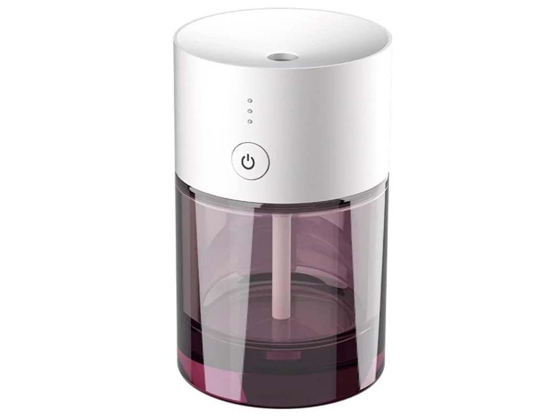 Difusor de aceites esenciales recargable por USB para coche, ambientador de niebla fría (rosa)