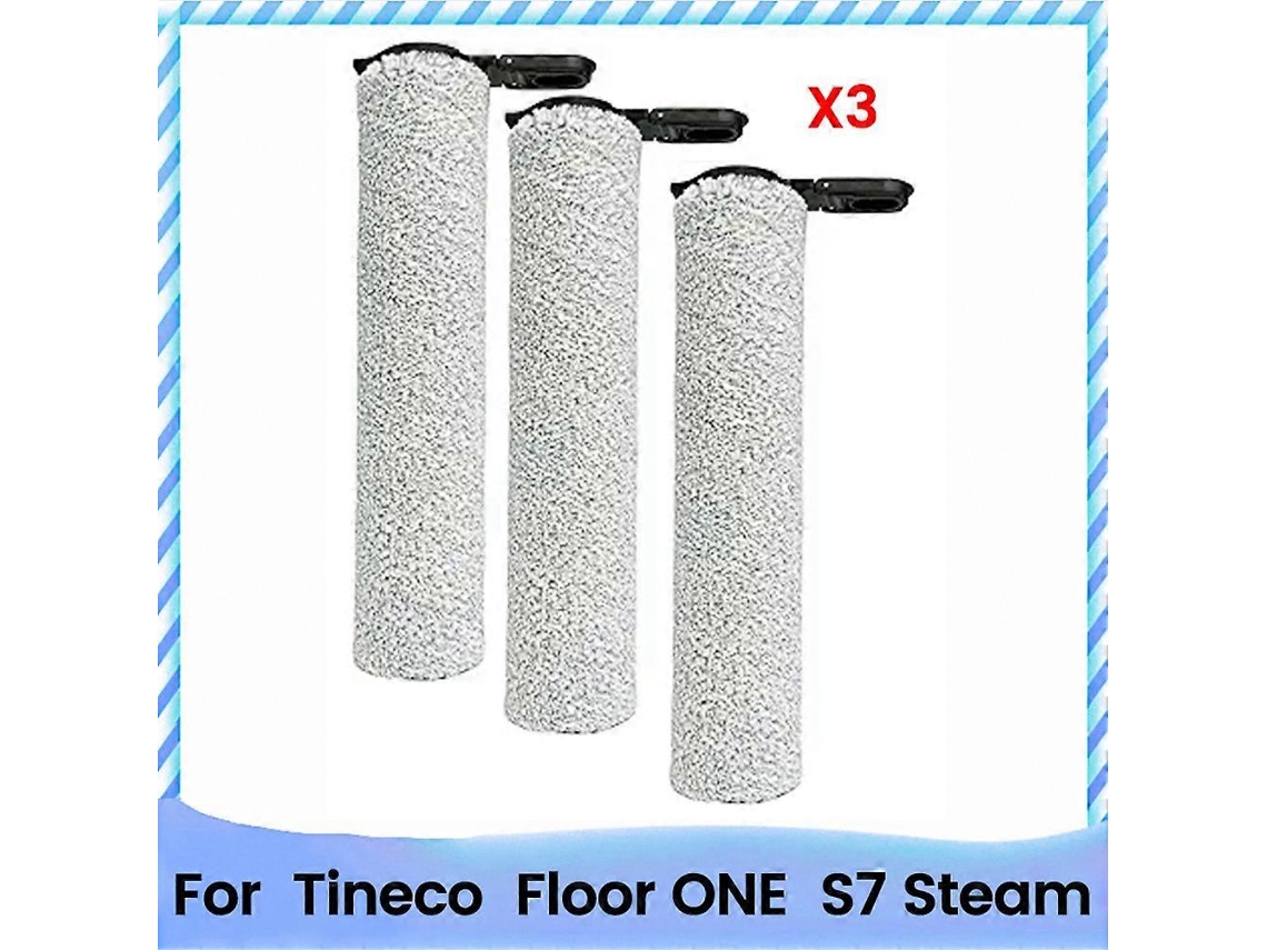 3 Pcs Roller Brush For Floor One S7 Steam Floor Scrubber Cleaner Roller Brush Spare Part Replacemen