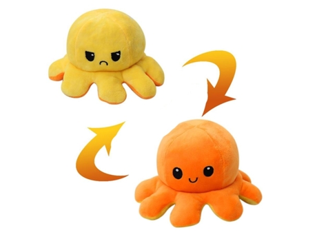 Lindo Octo Reversible de Simulación Suave, Voltereta de Doble Cara, Muñeco de Peluche F