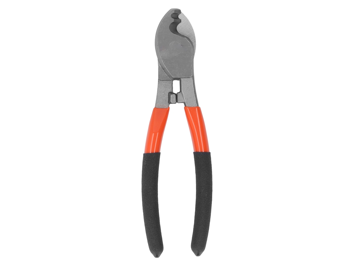 Tijeras Para Cables De 8 Pulgadas Con Puerto Pelacables, Acero De Alto Carbono, Mango De Pvc Para Cables Eléctricos.