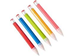 Juego De 5 Lápices De Madera Grandes Y Coloridos Para Niños Y Niñas, Lápices Gigantes Multifuncionales.