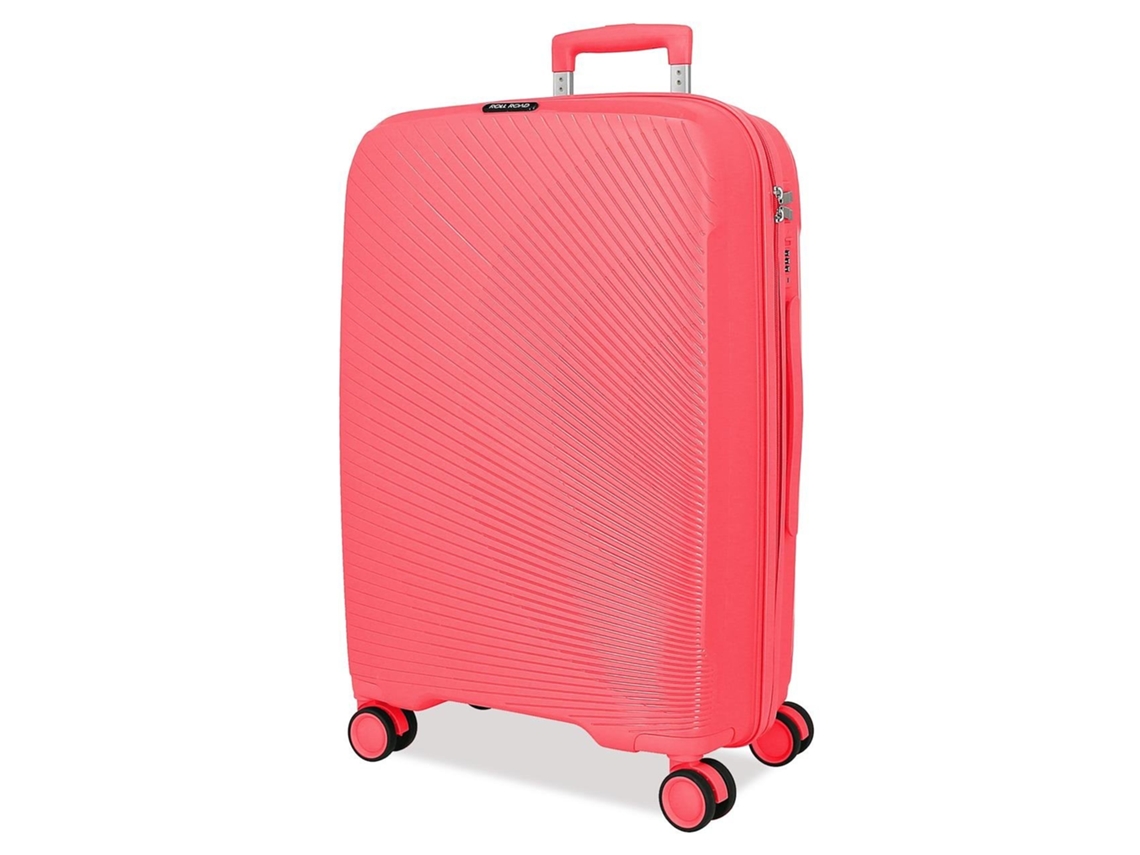 Maleta grande de polipropileno Orbit Coral Roll Road