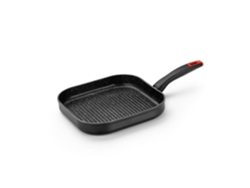 Titan Rock | Parrilla a Rayas de 28 cm, Aluminio Forjado, Fondo de Inducción Total, Antiadherente Interno y Externo, Compatible con Monix