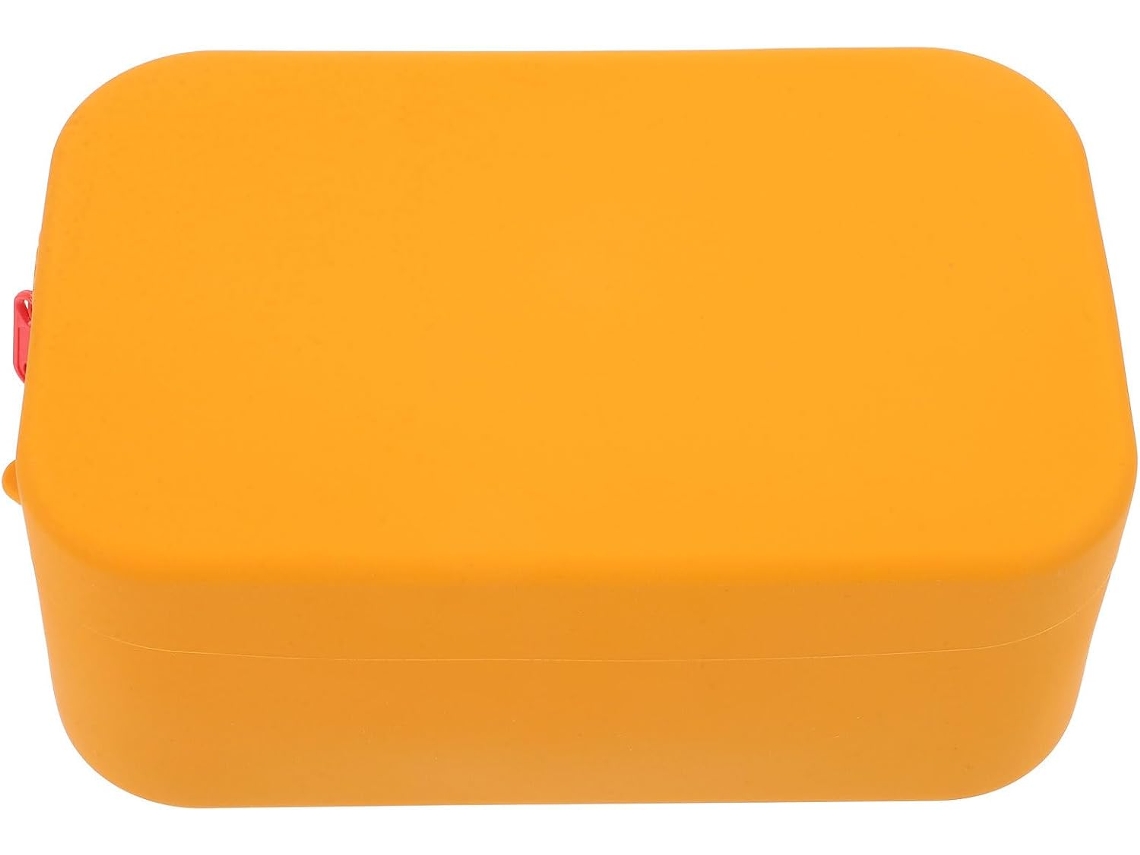 Neceser De Silicona Impermeable De Gran Capacidad 20x12x8 Cm Color Naranja Sin