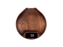 (color Madera Natural) Balanza Electrónica Con Cuchara Medidora De Té Digital De 100 G/0,1 G Para Uso En Té, Café Y Cocina O Bar.