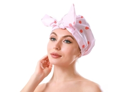 Gorro De Ducha Reutilizable Para Cabello Largo, Para Mujer, Ajustable, Impermeable, Lujoso.