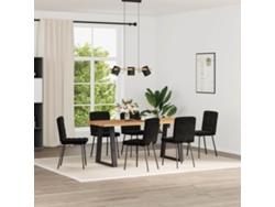 Maison Exclusive - Silla De Comedor 6 Unidades Terciopelo Negro