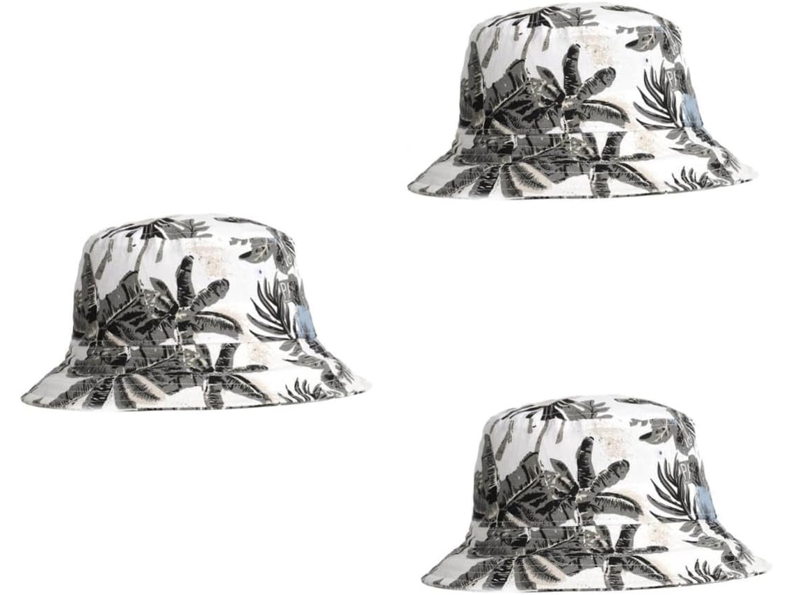 Sombrero De Playa Transpirable Blanco Con Protección Solar Y Gorro De Pescador.