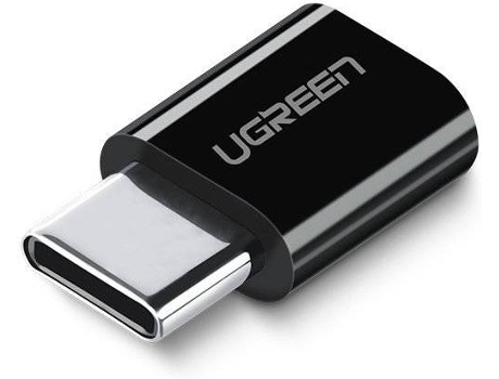 Adaptador UGREEN (Type-C - Micro USB - Negro)