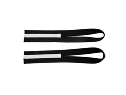 Rebe-2 Piezas Brazaletes Para Muñecas De Levantamiento De Pesas Antideslizantes De Lona Para Fortalecer La Fuerza Negro