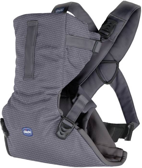 Chicco Easyfit Portabebés de 0 meses 9 kg mochila bebé usar para llevar el mirando hacia los padres con cabeza y cuello gris moon grey fit tejido 33x55