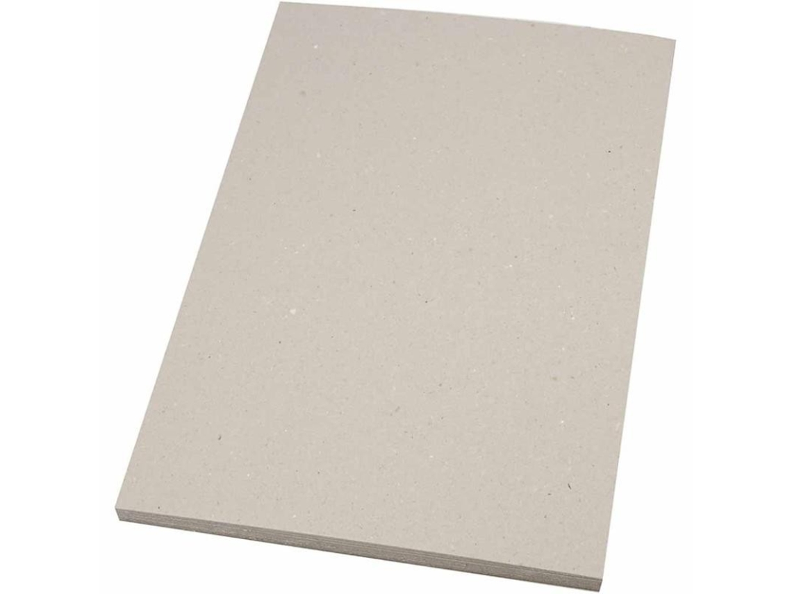 Papel cartulina gris Creativ Company, 3 mm, 25 x 35 cm, 10 hojas.