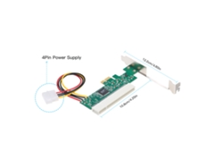 Tarjeta Adaptadora Conversora De Pci Express A Pci Con Fuente De Alimentación De 4 Pines Para Escritorio